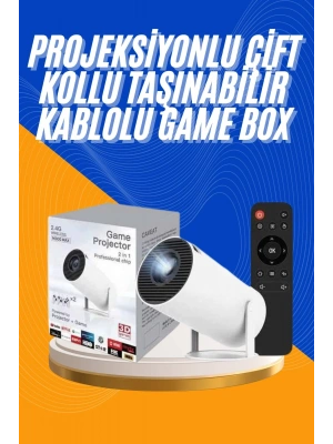 Projeksiyon Cihazı Video Oyun Konsolu 8 GB Hafıza LCD Ekran Kumandalı