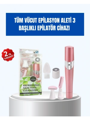 Pürüzsüz Cilt İçin Çok Fonksiyonlu Epilasyon Aleti