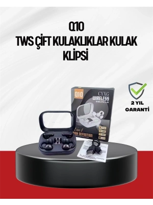 Q10 Dokunmatik Bluetooth Kulaklık – 6 Saat Müzik, Çift Dil, Hızlı Şarj