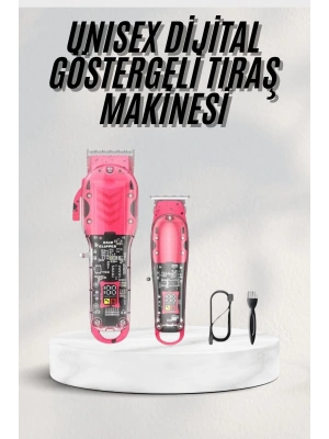 Renkli Profesyonel Tıraş Makinesi USB Şarjlı Saç Kesme Makinesi