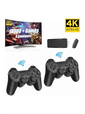 Retro Game Stick Çift Kol Kablosuz Atari Oyun Konsolu 2.4g Uyumlu