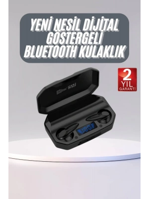 Rgb Işıklı Çift Mikrofonlu Siyah Profesyonel Oyuncu Kulaklığı Kablosuz Kulakiçi
