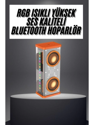 Rgb Işıklı Hoparlör Taşınabilir Hoparlör Kablosuz Bluetooth 5.0 Bağlantı