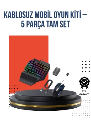 RGB Klavye + Mouse + Dönüştürücü Seti – Mobil Oyunlarda Üstün Kontrol