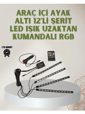 RGB LED Araç İçi Aydınlatma – Kumandalı Sistem