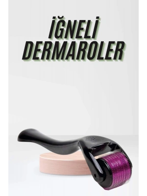 Saç Çıkarma Tarağı Dermaroller 540 Iğneli Roller 1 Mm Iğne Cilt Yüz Yenileme Bakım Seti