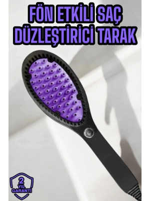 Saç Düzleştirici Fön Tarak Elektrikli Sıkı Dişli Tarak