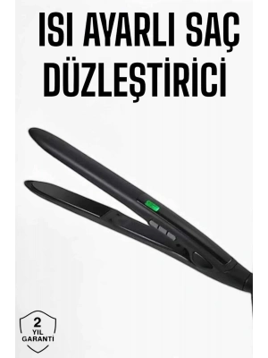 Saç Düzleştirici Isı Ayarlı Döner Kablo Yıpranma Karşıtı