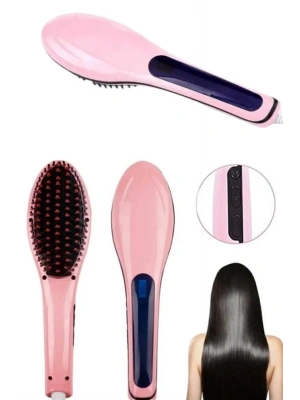 Saç Fırça Akıllı LCD Ekran Pratik Saç Düzleştirici Tarak Pratik Taşınabilir
