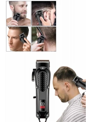 Saç Kesme Aleti Dijital Saç Sakal Tıraş Makinesi Dijital Göstergeli