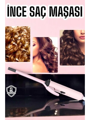 Saç Maşası 10MM İnce Bukleler İçin Yıpranma Önleyici İyon Özelliği