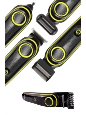 Saç Sakal Şekillendirici Tıraş Makinesi 5 Başlıklı Paslanmaz Çelik Bıçaklı Unısex