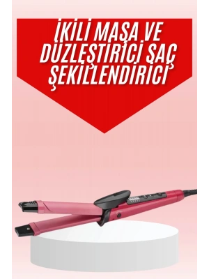 Saç Şekillendirici Düzleştirici ve Maşa Özellikli Şekillendirici Seramik Kaplama