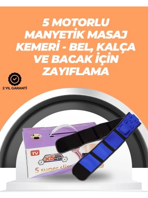 Şarj Edilebilir 7.2W Gücünde Çok Bölgeli Masaj Kemeri – Kolay Taşınabilir ve Pratik Kullanım