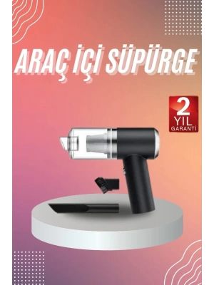 Şarjlı Çok Fonksiyonlu El Süpürgesi Mini Vakumlu Araç Süpürgesi