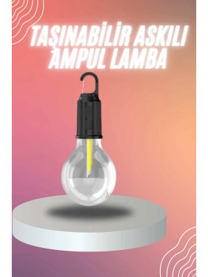 Şarjlı Dekoratif Kamp Lambası Askılı Ampul Led Işık Type-C Girişli