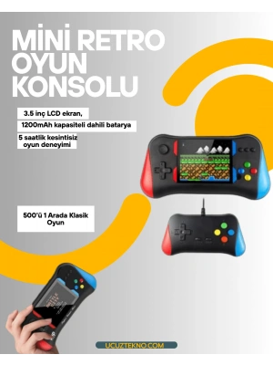 Şarjlı Taşınabilir Oyun Konsolu – X7M Retro Game Box