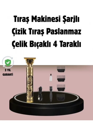 Şarjlı Titanyum Bıçaklı Saç Kesme Makinesi