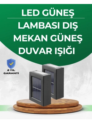 Şeffaf Abajurlu Duvar Tipi Solar Işık
