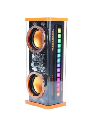 Şeffaf Mecha Taşınabilir Bluetooth Hoparlör Kablosuz Yüksek Ses Kaliteli