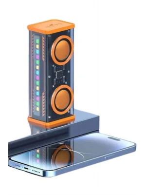 Şeffaf Taşınabilir Bluetooth Hoparlör Uzun Ömürlü Çift Hoparlörlü