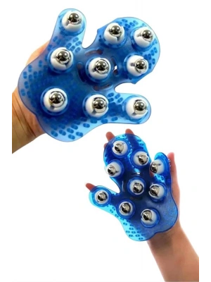 Selülit Giderici Masaj Eldiveni 9 Bilyeli Palm Masaj Eldiven Tam Vücut