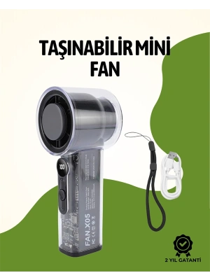 Sessiz Çalışan Taşınabilir Fan | Dijital Göstergeli | 100 Kademeli Hız Ayarı