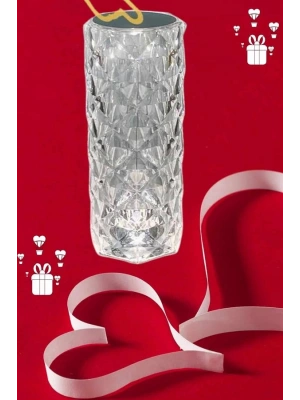 Sevgililer Günü İçin Hediye Kristal Lamba Sevgiliye Hediye USB Şarjlı Gece Lambası