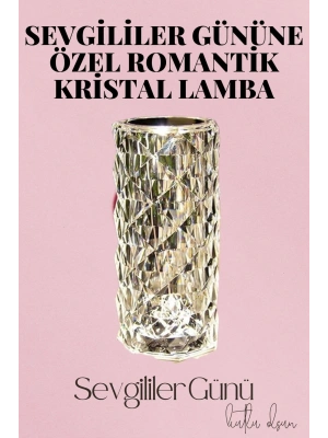 Sevgililer Gününe Özel Romantik Kristal Gece Lambası Sevgiliye Hediye