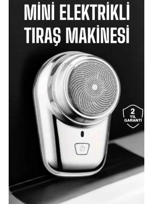 Seyahat Tipi Tıraş Makinesi Taşınabilir Kablosuz Mini Paslanmaz Çelik