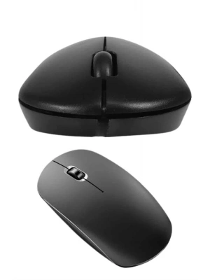Siyah Kablosuz Mouse Wireless Mouse Minimal Tasarım