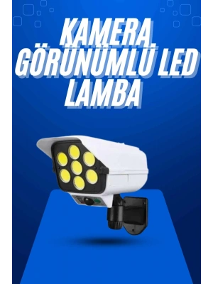 Solar Bahçe Aydınlatması Hareket Sensörlü Uzaktan Kumandalı Kamera Görünümlü