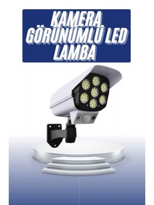 Solar Bahçe Lambası Uzaktan Kumandalı Kamera Görünümlü Hareket Sensörlü