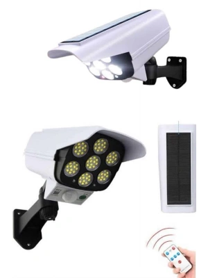Solar Bahçe Lambası Uzaktan Kumandalı Kamera Görünümlü Hareket Sensörlü