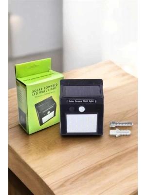 Solar Güneş Enerji Panelli Sensörlü Lamba Enerji Tasarruflu