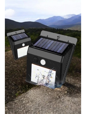 Solar Lamba Giriş, Bahçe Yol Avlu Hareket Sensörlü Led Parlak Gece Su Geçirmez