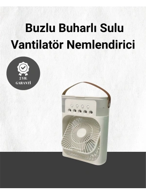 Spreyli Mini Masaüstü Fan | 500ML Su Hazneli, 3 Kademeli Soğutucu