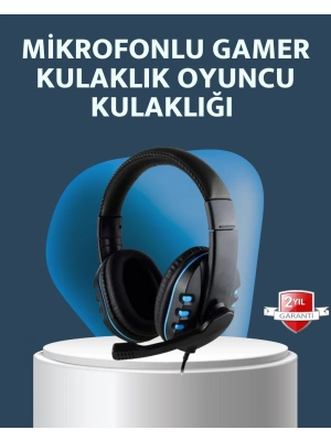Stereo Mikrofonlu Kablolu Oyun Kulaklığı – Konforlu ve Net Ses İletimi