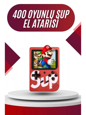 Sup Atari Retro 400 Nostalji Oyunlu Mini Atari Taşınabilir Oyun Konsolu