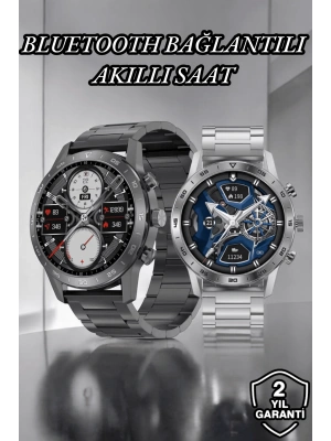 Suya Dayanıklı Dokunmatik Akıllı Saat Bluetooth 5.0, Sesli Asistan ve Sağlık Takibi