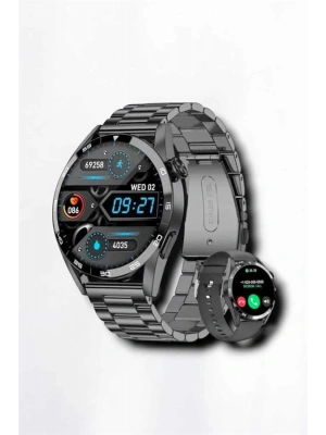 Suya Dayanıklı Dokunmatik Akıllı Saat Bluetooth 5.0, Sesli Asistan ve Sağlık Takibi