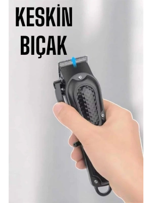 Suya Dayanıklı Tıraş Makinesi Keskin Bıçaklı Dijital Göstergeli Şarjlı