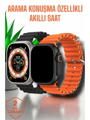 Suya ve Toza Dayanıklı 45 MM Akıllı Saat Bildirim ve Cevapsız Çağrı Görüntüleme