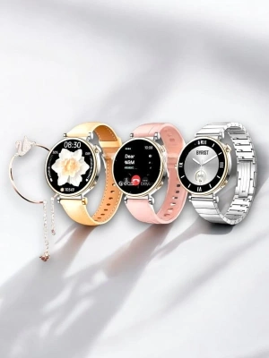 SW-43 AMOLED Ekran 3 Kordon Bileklik Hediyeli Akıllı Saat