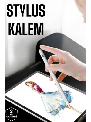 Tablet Kalemi Stylus Pen Dokunmatik Kalem Android Ve İOS Uyumlu Şarjlı