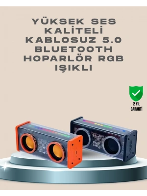 Taşınabilir Bluetooth Hoparlör – LED Işıklarla