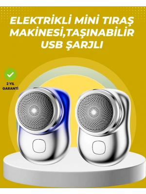 Taşınabilir, cep boyunda, şarjlı elektrikli tıraş makinesi