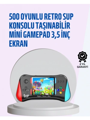 Taşınabilir Oyun Konsolu – 3,5 Ekranlı ve 500 Oyunlu
