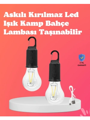 Taşınabilir Sıcak Işık Yayan Kamp Lambası