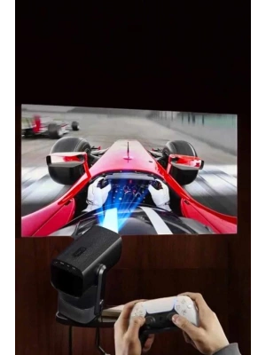Taşınabilir Sinema Oyun Projektörü Akıllı Projeksiyon Android 11